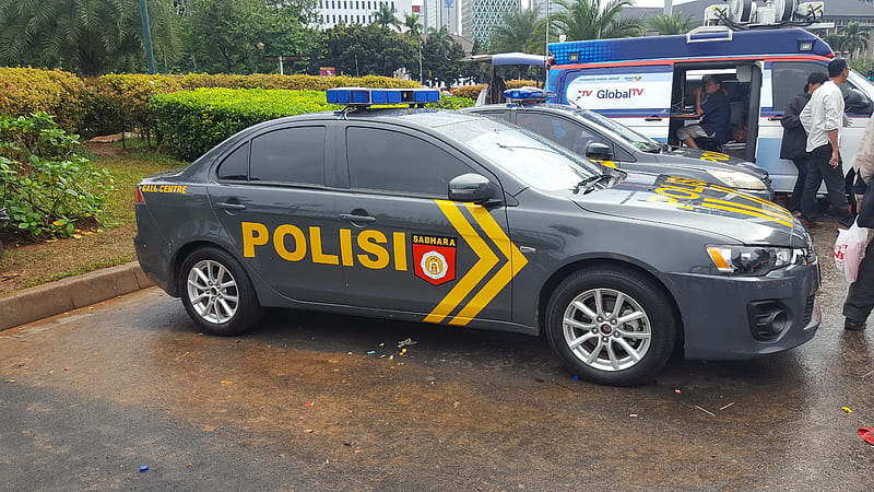 indonesian police patrol car, patrol, indonesian, police, car, HD wallpaper