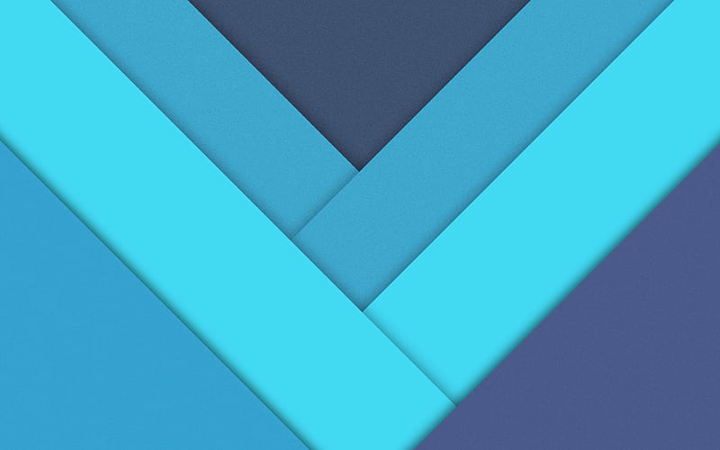 lines, material design geometry, strips, arrows, blue background, creative, HD wallpaper
