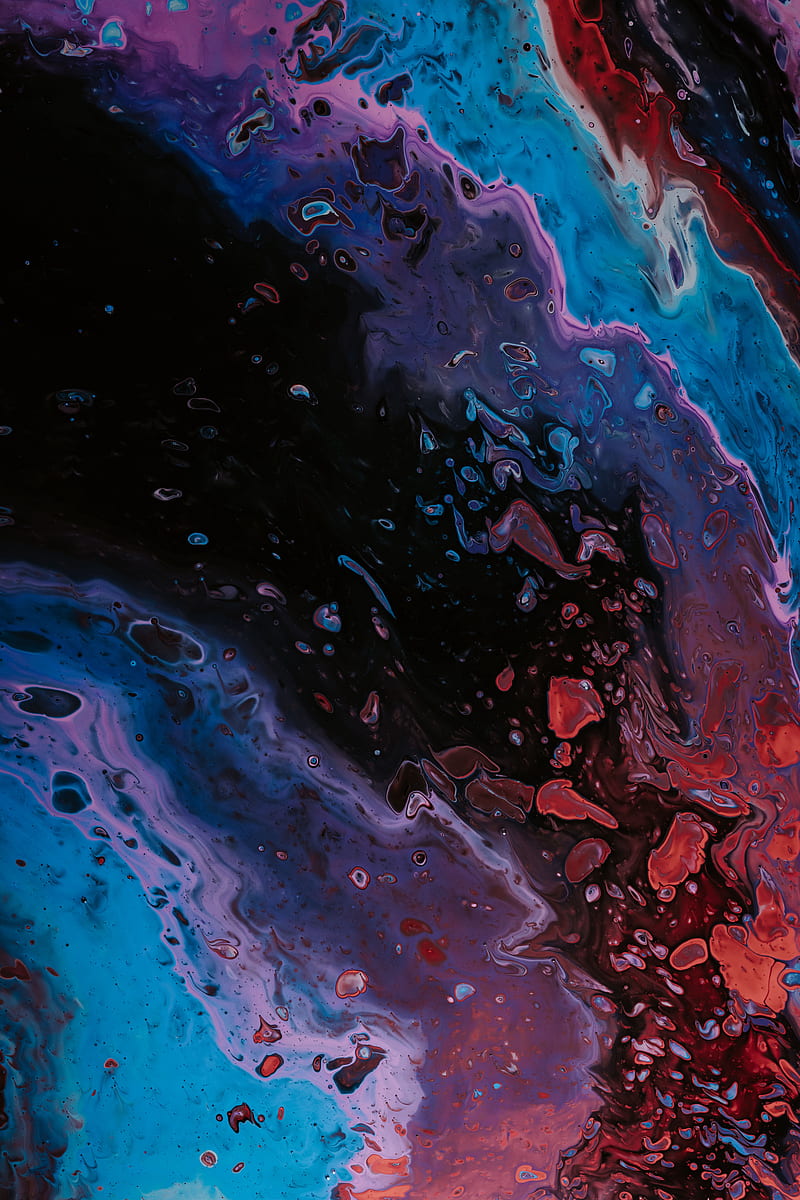 stains, paint, liquid, colorful, abstraction, HD phone wallpaper