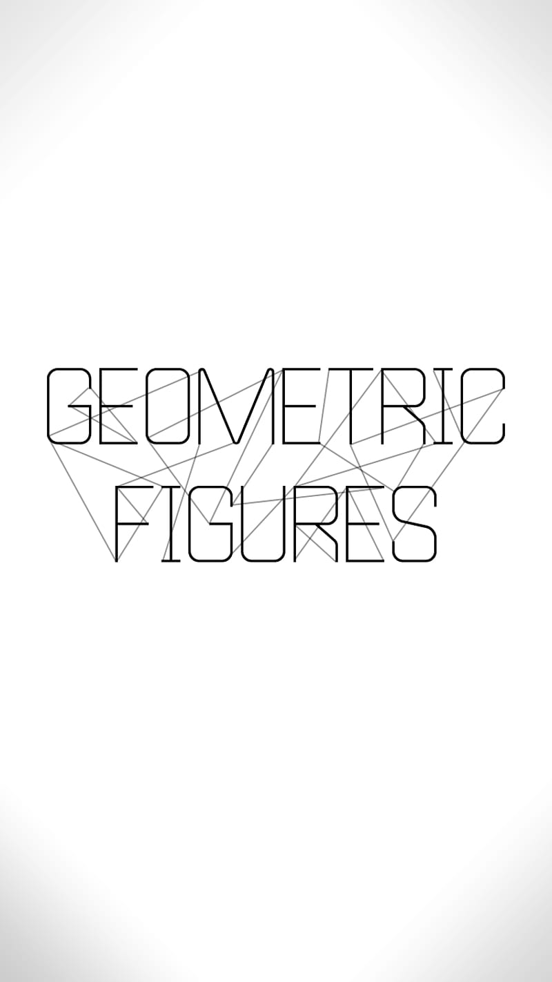 Geometric Figures, art, desenho, figures, geometric, style white, HD phone wallpaper