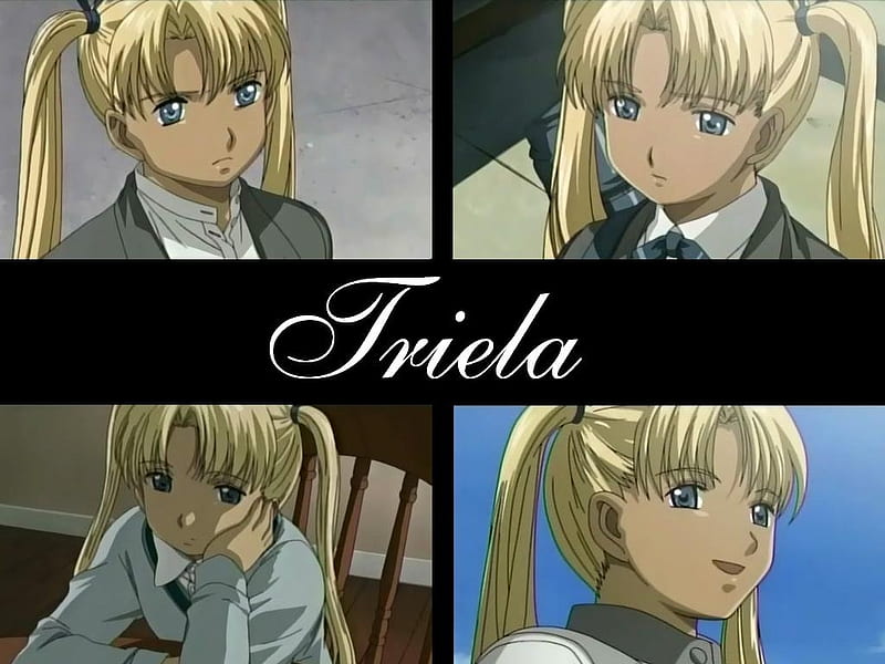 Triela, faces, anime, sad, gunslinger girl, child, happy, angry, HD wallpaper