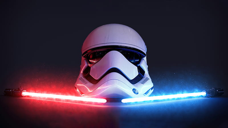 Star Wars Stormtrooper Helmet Lightsaber Hd Wallpaper Peakpx