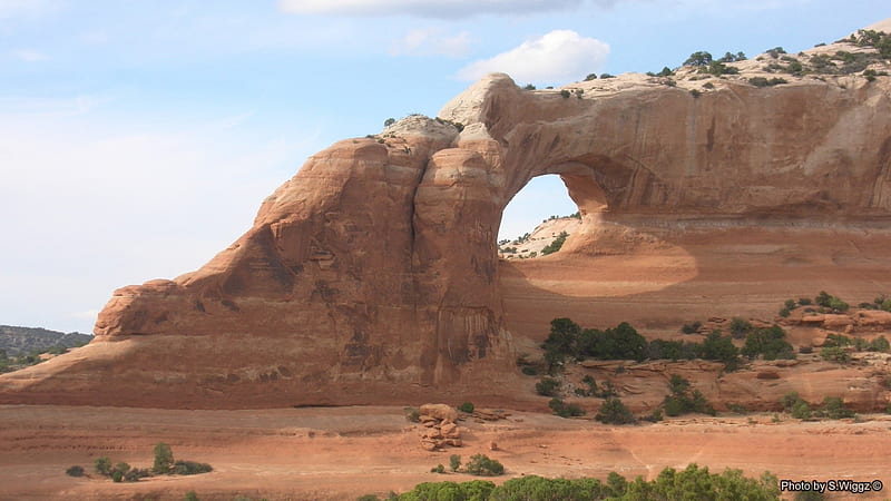 Wilson Arch, Moab, Utah, Moab, Wilson, Sky, Mountain, Arch, Utah, HD wallpaper