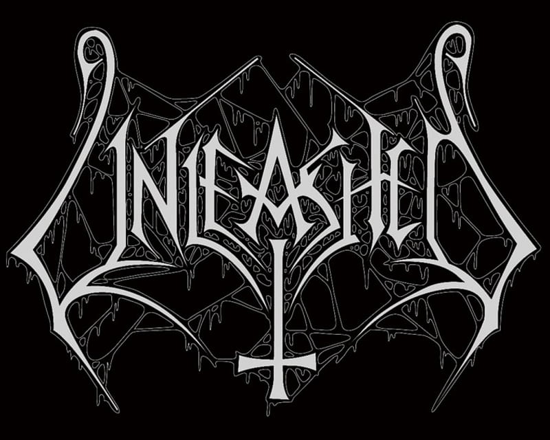 Unleashed, music, band, black, metal, swedish, logo, heavy, sweden, white, HD wallpaper
