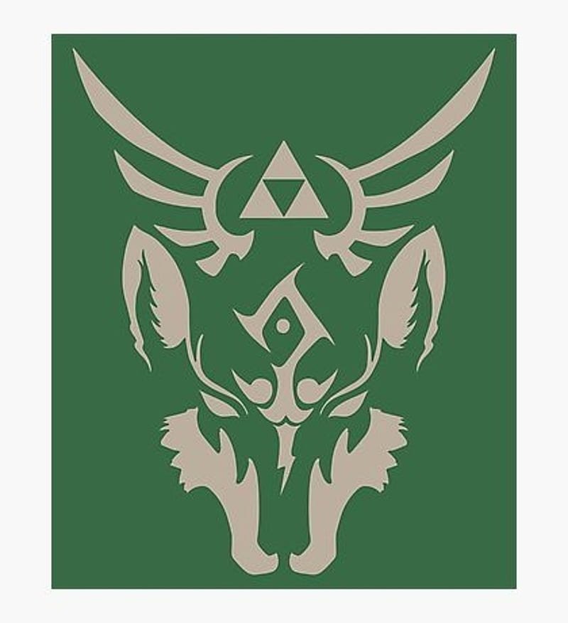 Symbol of the Beast, the legend of zelda, triforce, twilight princess, wolf link, HD phone wallpaper