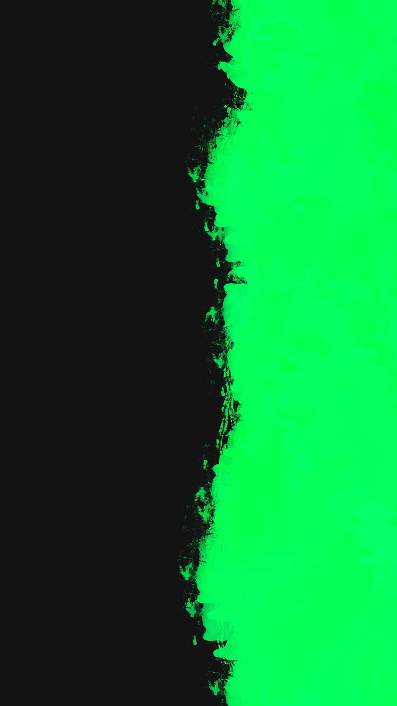 Green Side, FMYury, Green, abstract, art, black, blood, brush, color,  colorful, HD phone wallpaper | Peakpx