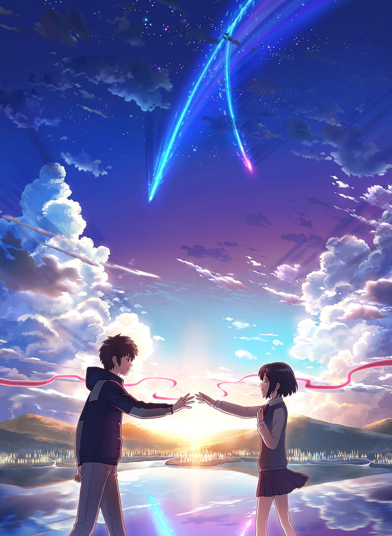 Your Name, #your Name, #kiminonewa, #Stars, #sky, HD phone wallpaper