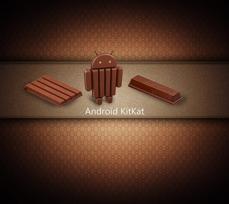 Droid Series 151, android, best, brown, chocolat, cool, kitkat, HD wallpaper