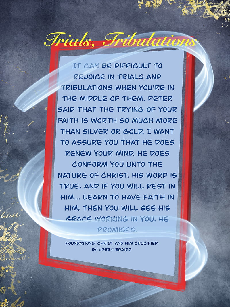 Trials Tribulations, patterns, sayings, spiritual, HD phone wallpaper