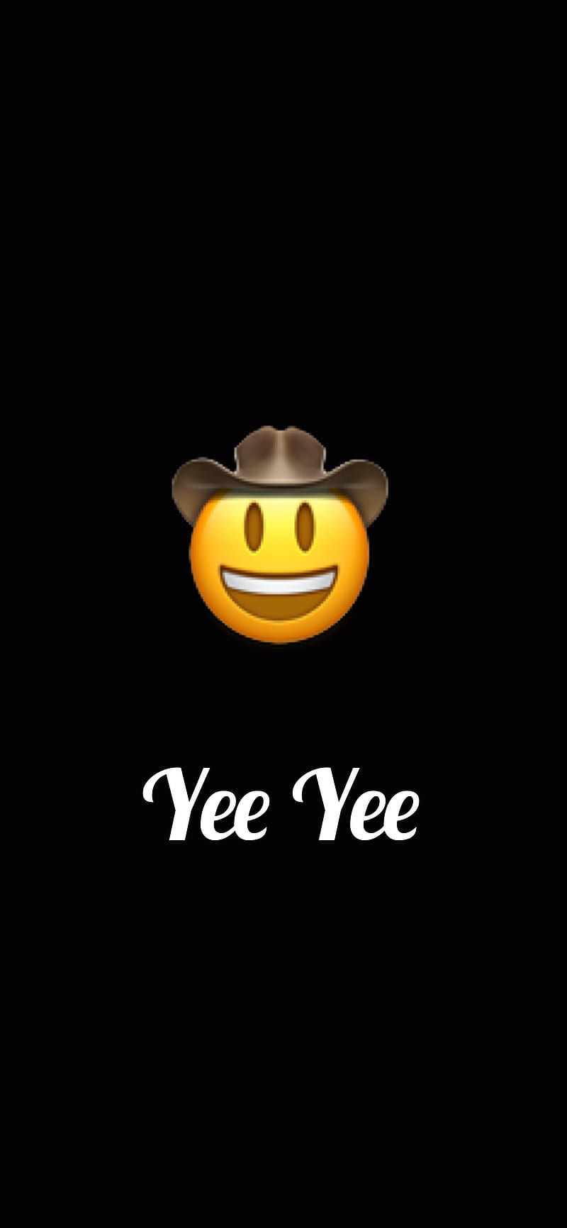 Yee Yee, cowboy emoji, HD phone wallpaper