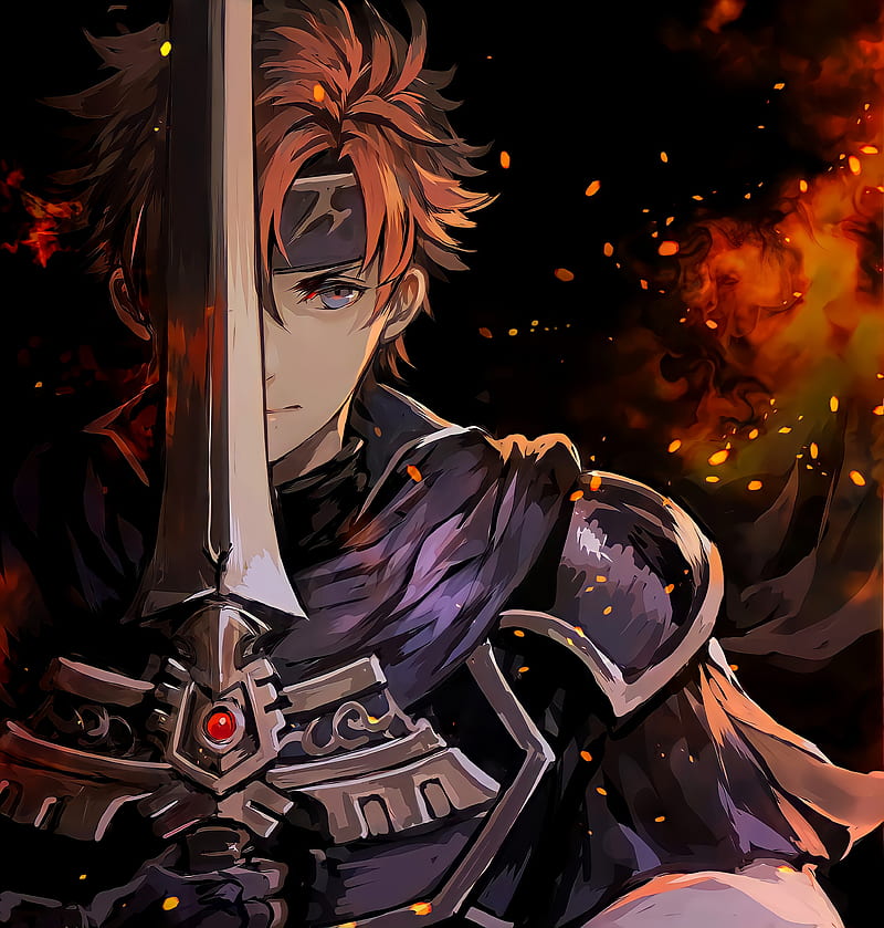 Fire emblem, anime, game, red, roy pelirrojo, sword, theme, HD phone  wallpaper | Peakpx