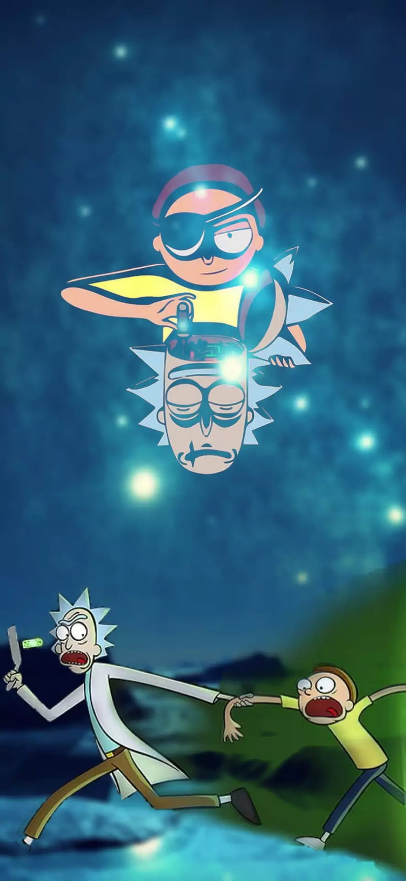 Rick and Morty Family Wallpaper iPhone Phone 4K #9400e