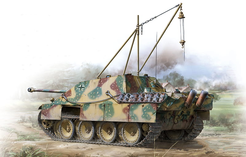 Tanks, Jagdpanther, Self-Propelled Artillery, HD wallpaper