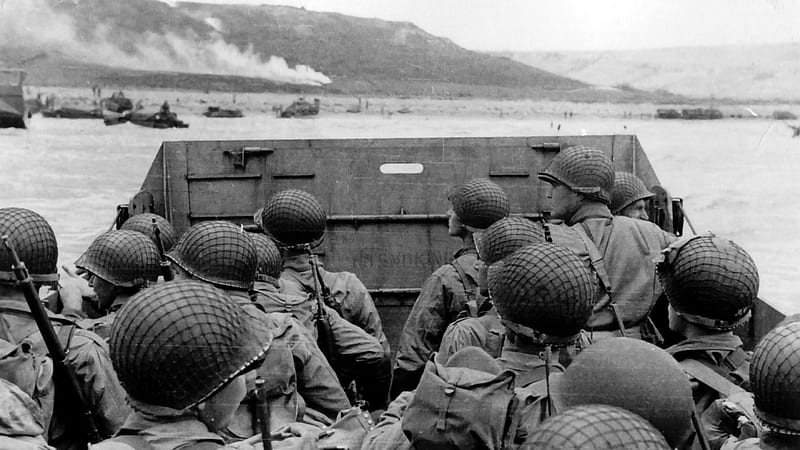 The Normandy Invasion, d day, normandy, world war 2, june 6, HD wallpaper