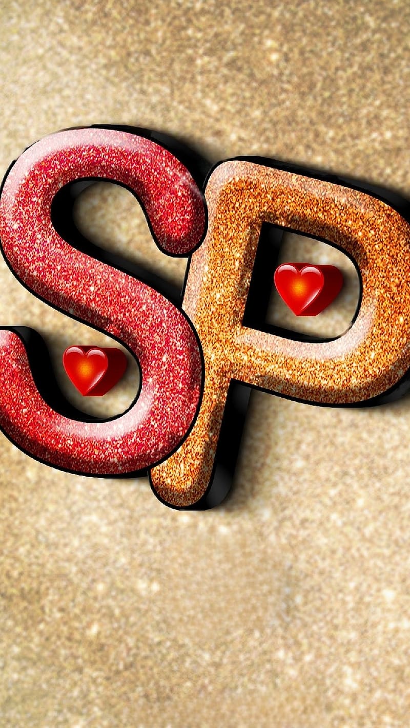 Sp Love Name, Red Glitter Design, alphabets design, HD phone ...