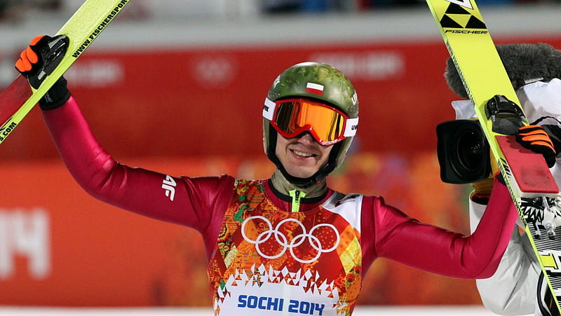 Kamil Stoch - gold medal in ski jumping medal, gold, Polska, jumping, Poland, Stoch, Kmil Stoch, HD wallpaper