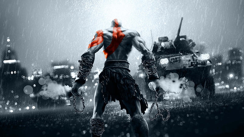New God of War Background, HD wallpaper