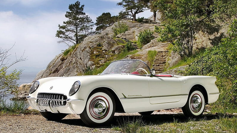 10 Most Valuable Corvettes, Classic, White, 1953, GM, HD wallpaper