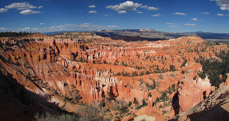 Bryce Canyon in Summer, Mountains, Canyons, graphy, National Parks, Deserts, Nature, HD wallpaper