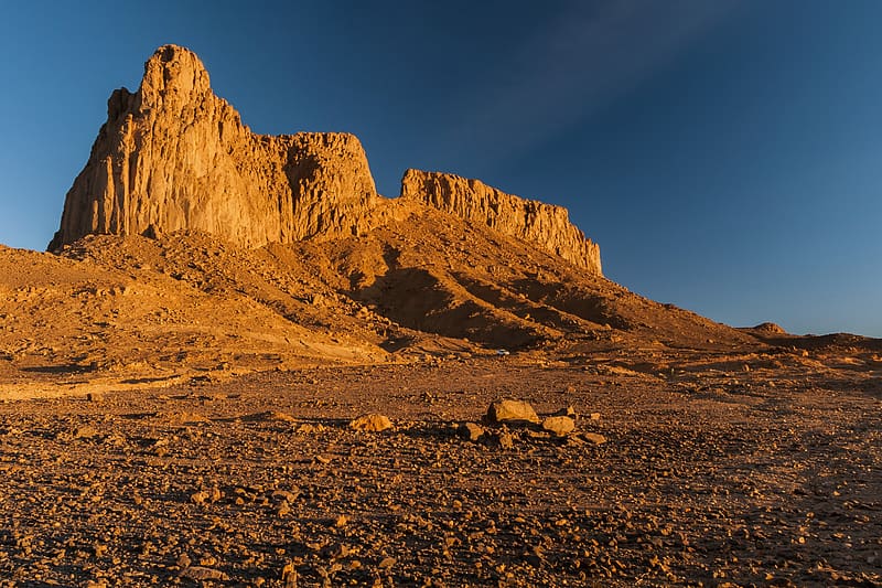 Landscape, Sunset, Sky, Desert, Mountain, Sunrise, , Stone, Sahara, Africa, Algeria, Tassili N'ajjer, HD wallpaper