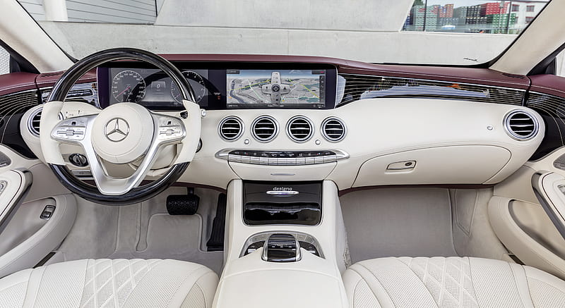 2018 Mercedes-Benz S-Class Cabriolet (Color: Designo mocha Black) - Interior, Cockpit , car, HD wallpaper