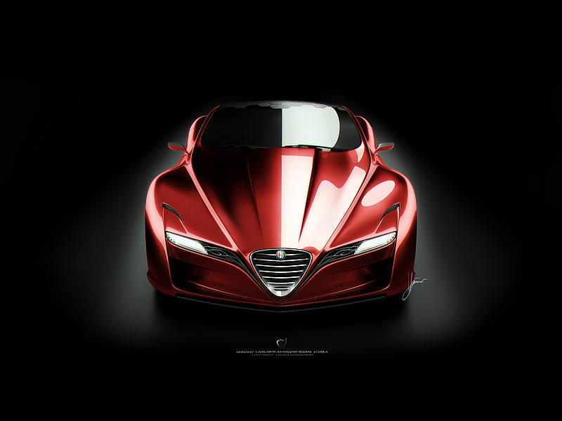 2012 Ugur Sahin Design Alfa Romeo 12C GTS, Coupe, car, HD wallpaper