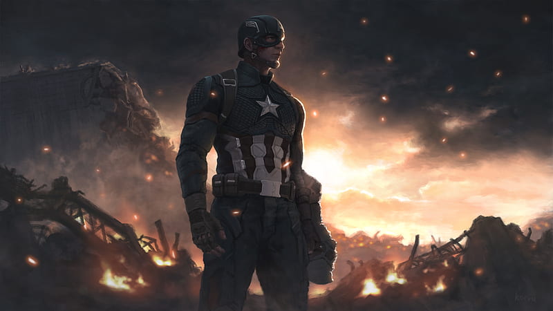 Captain America 2020 Artwork, captain-america, superheroes, artwork, pixiv, HD wallpaper