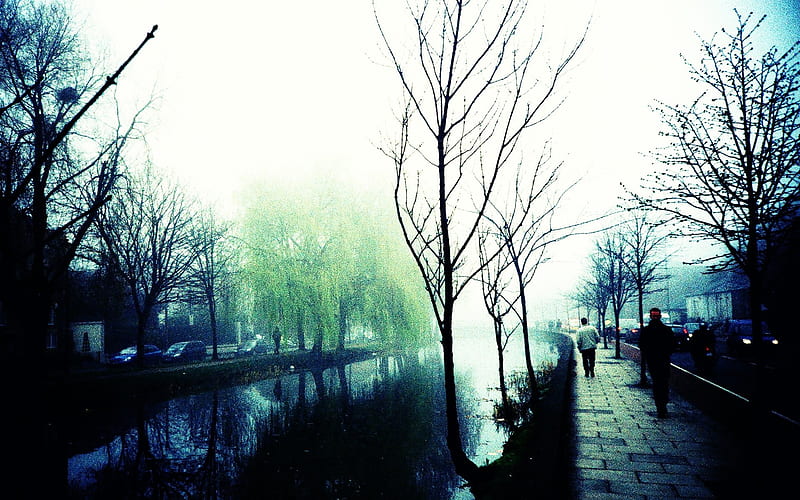 Mystery and Misty Grand Canal Beautiful Lomo Snapshots, HD wallpaper