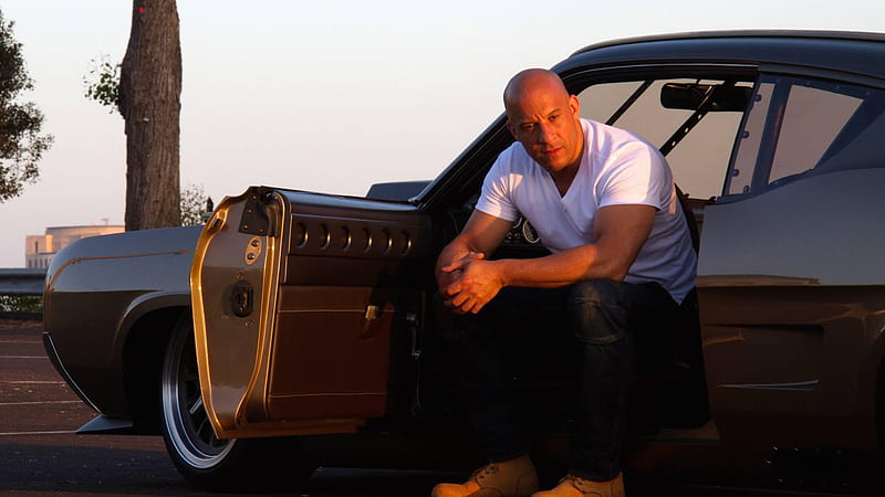 Vin Diesel Is Sitting In Car With Door Opened Fast And Furious 7, HD wallpaper
