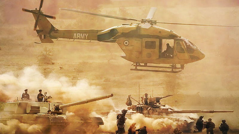 Indian Army Helicopter And Tank Indian Army, HD wallpaper