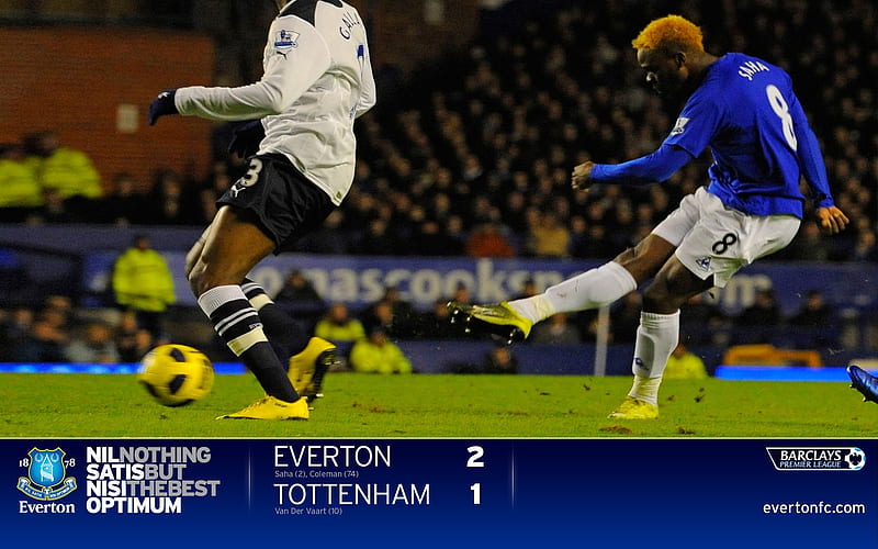 Everton 2-1 Spurs-Saha, HD wallpaper