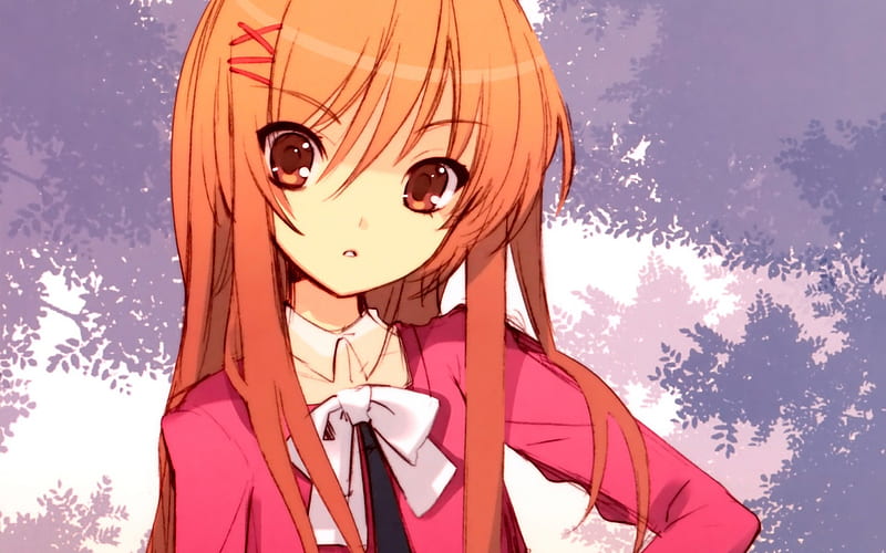 anime girl with orange hair｜TikTok Search