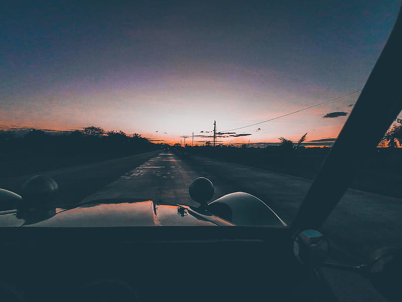 Download Aesthetic Retro Road Trip Vibe Wallpaper