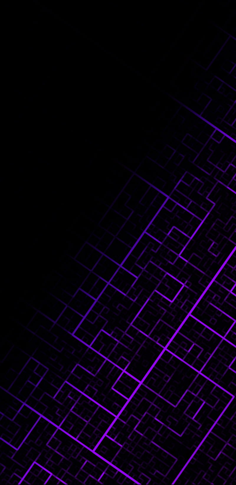 pattern, geometric, lines, purple, dark, HD phone wallpaper