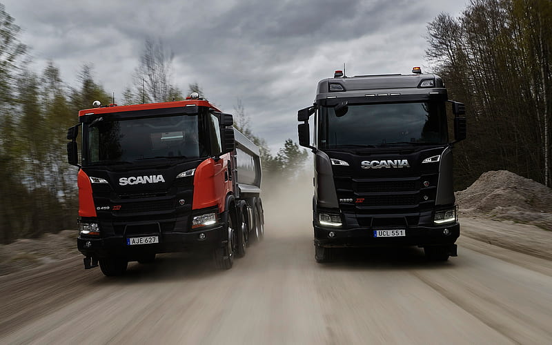 Scania G450, XT design, R580, new trucks, construction, trucks for construction, dump truck, Scania LKW, HD wallpaper