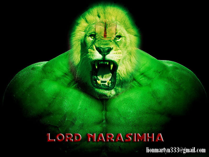 Lord Narasimha, pics, lord narasimh, gods, lion, HD wallpaper | Peakpx