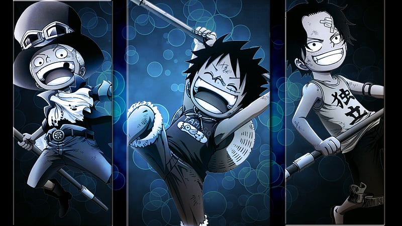 One piece Sabo, Luffy and Ace, Ace, Sabo, ASL, Anime, OP, luffy, one piece, HD wallpaper