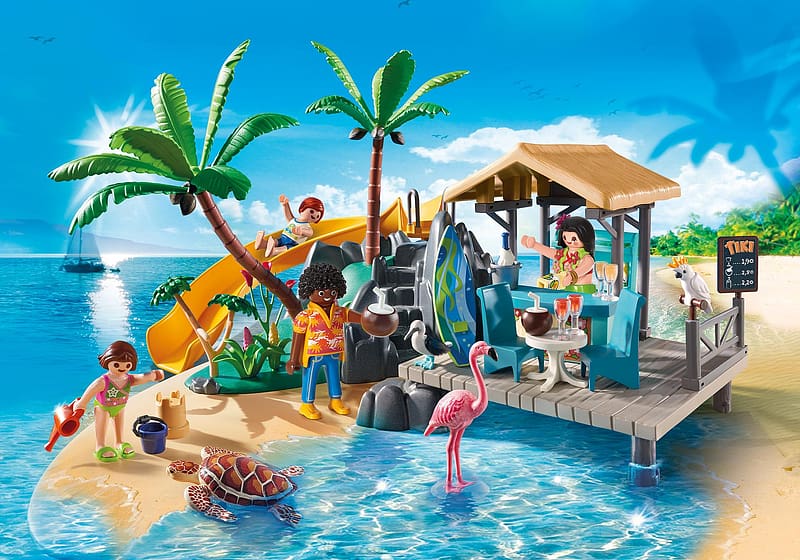 Water, Beach, Sand, Flamingo, Toy, Child, Turtle, Party, , Palm Tree, HD wallpaper