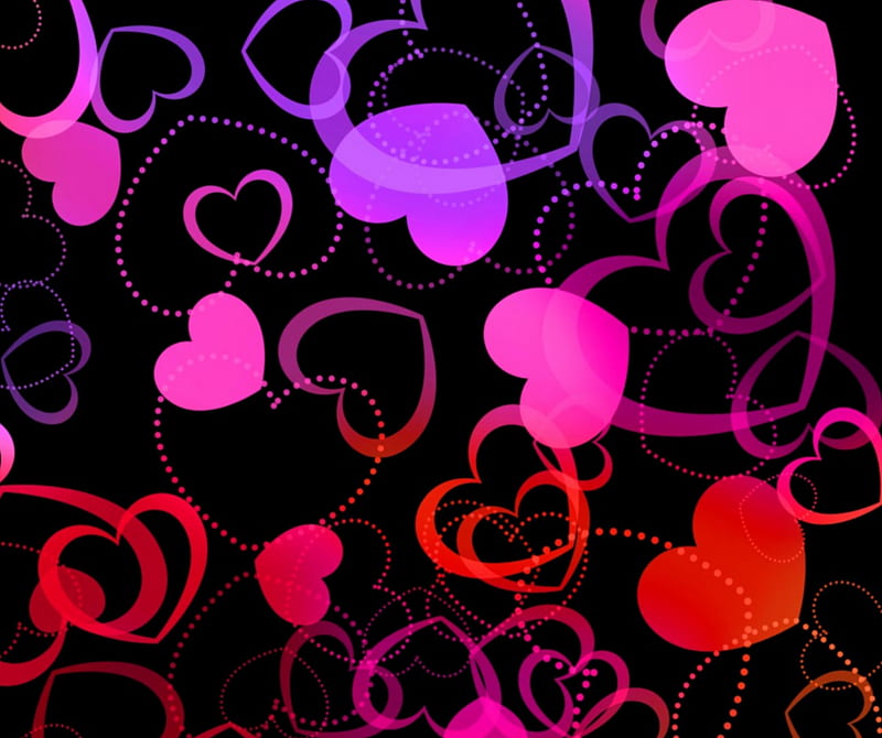960x800px, abstract, corazones, love, pattern heart, pink, valentines day, HD wallpaper