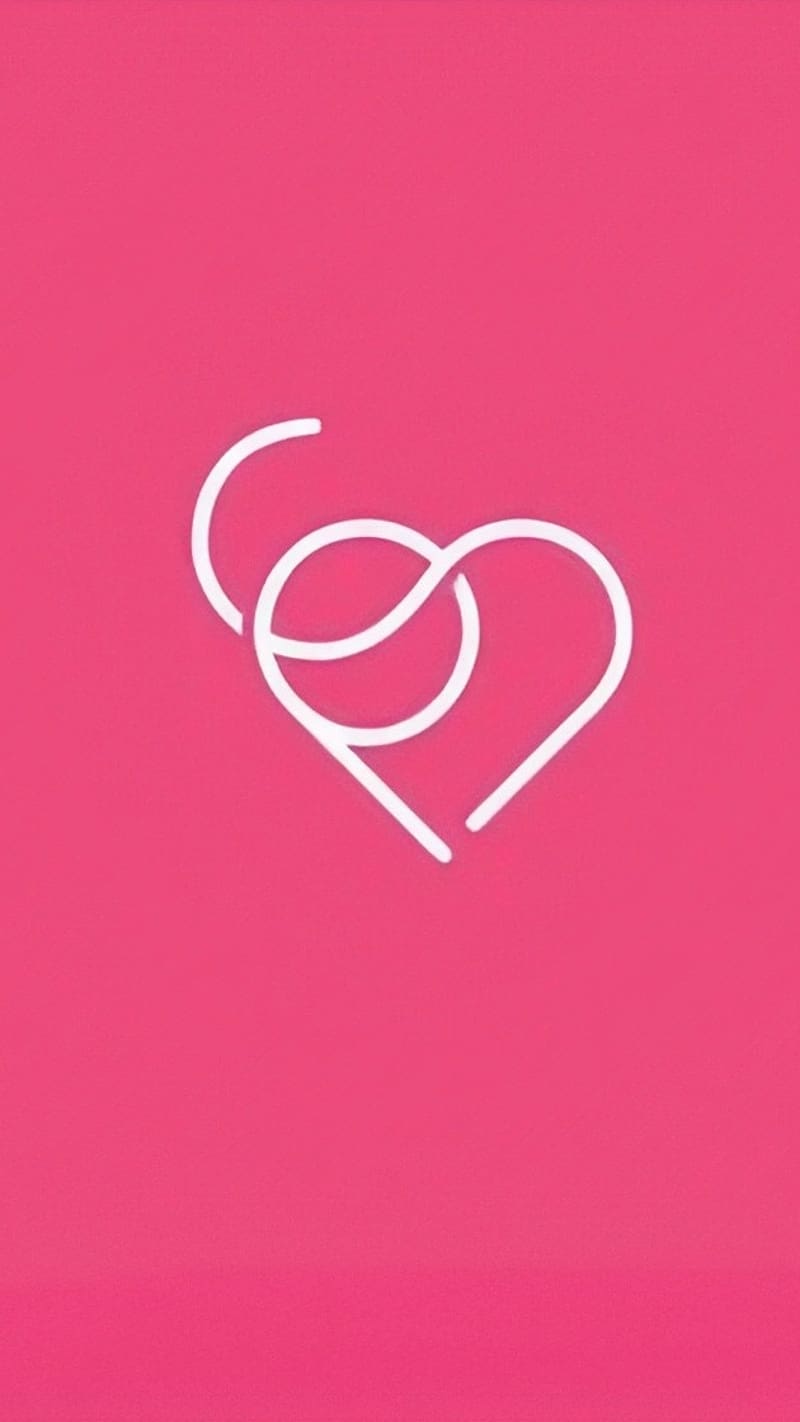 Sp Love Name, Pink Background, love, alphabets, white line heart, HD phone wallpaper
