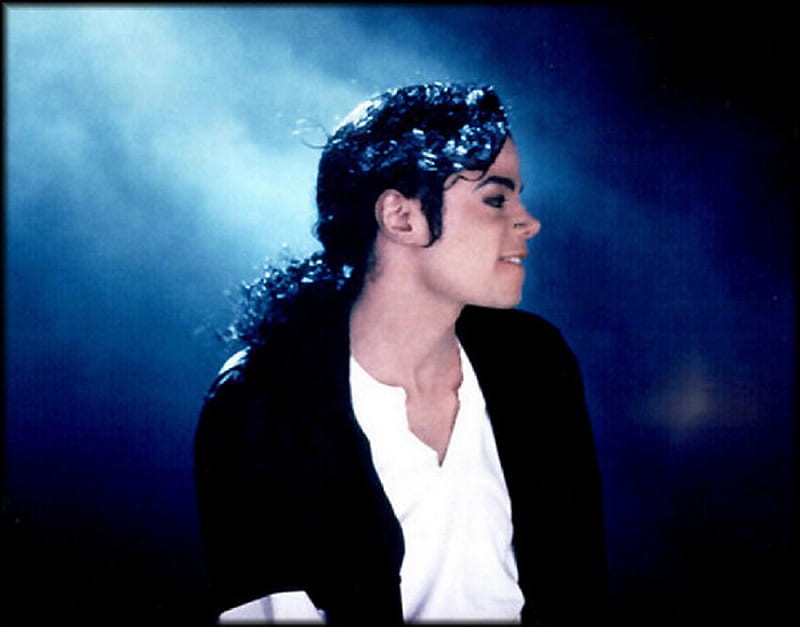 Happy Birtay: Michael Jackson, michael jackson, singer, blue, dancer, HD wallpaper
