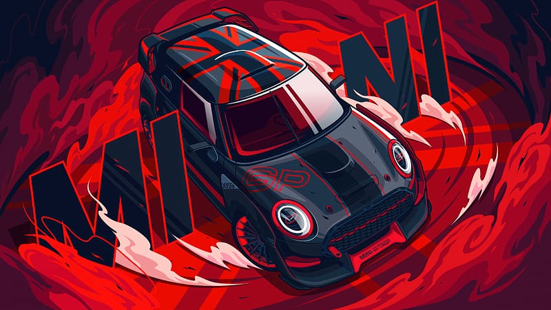 Mini Cooper , mini-cooper, cars, artwork, artist, behance, HD wallpaper