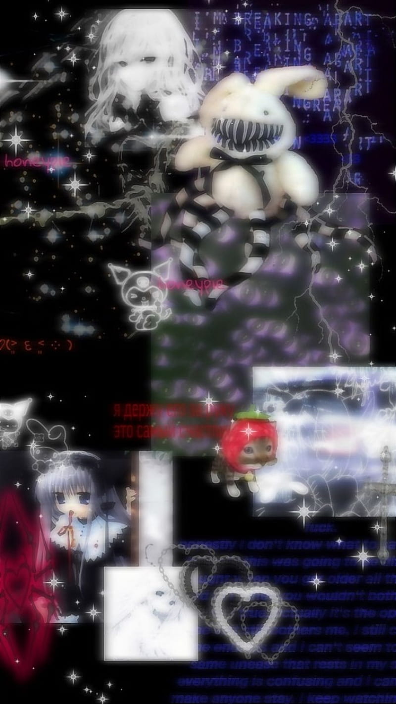 Gothcore anime , aesthethic, alt, core, gothic, heart, HD phone wallpaper