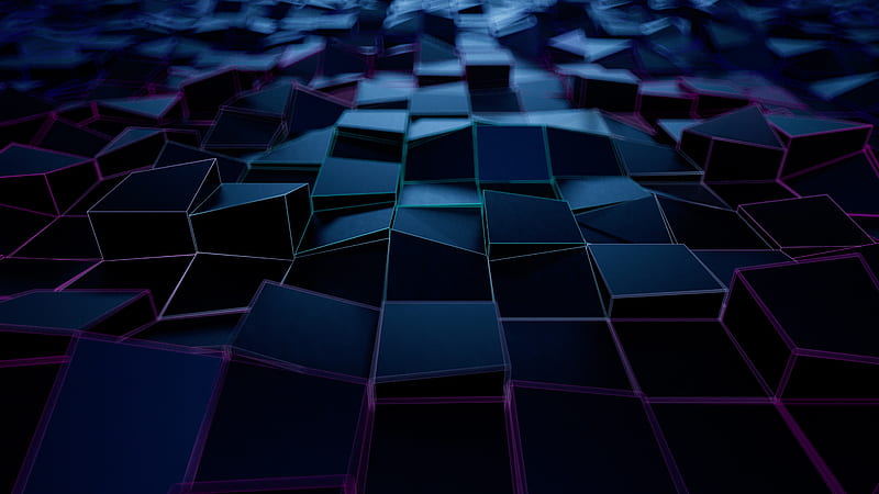 3d Cubes Loops Surface, 3d, abstract, artist, artwork, digital-art, deviantart, HD wallpaper