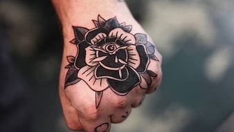 Men Tattoos On Neck Rose neck tattoo HD wallpaper  Pxfuel