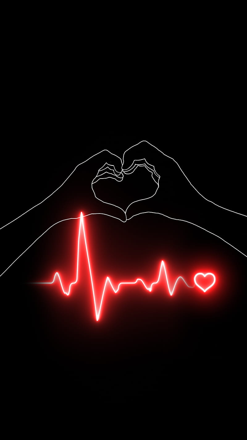 Heartbeat V5 Heartbeat Vb Ekg Heart Love Red Hd Phone Wallpaper Peakpx