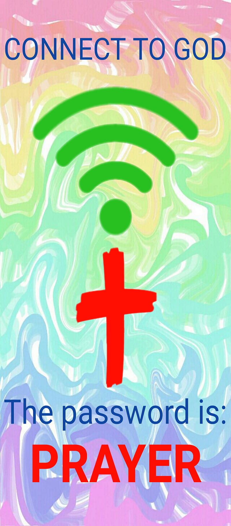 Connect To God, christian, cross, password, pray, prayer, wifi, HD phone wallpaper