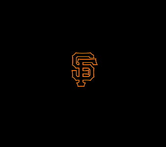 San Francisco Giants (Black): Logo Pattern - MLB Peel & Stick Wallpaper 24” x 16’ 33 SF