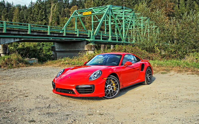 Porsche 911 Carrera, supercars, red Carrera, german cars, Porsche, HD wallpaper