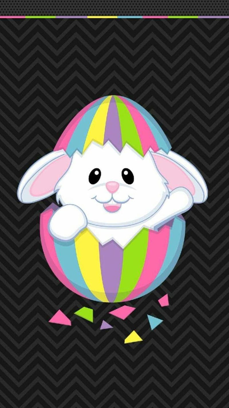 Cutest Easter Bunny, egg, HD phone wallpaper